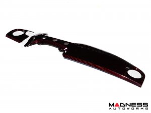 FIAT 500 Custom Dashboard - Carbon Fiber - Dark Red Candy